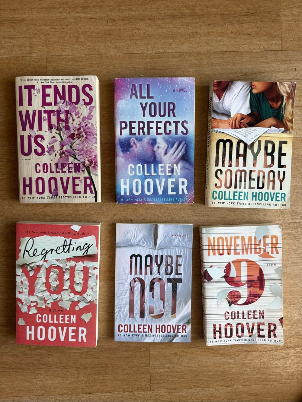 Colleen Hoover Paperback Books - Lot of 6